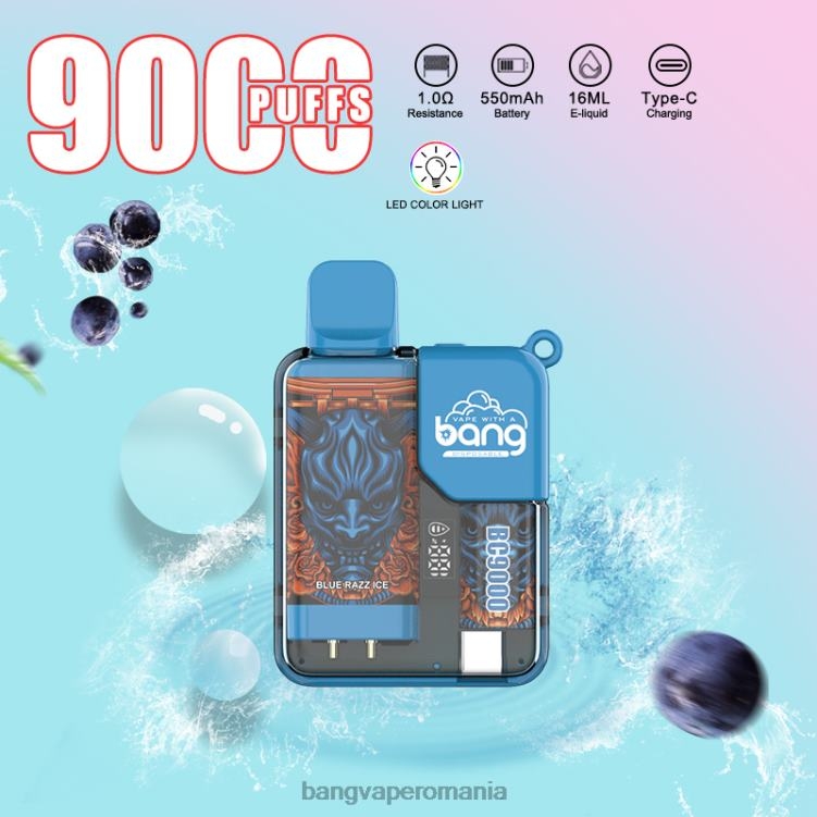 Vape Gang disposables - Bang Vape Box BC9000 preumplut 16 ml de unică folosință 0JDXV6