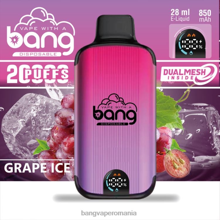Vape Gang Romania - Bang Vape Digital Smart Screen 20000 de pufuri de unică folosință 0JDXV3