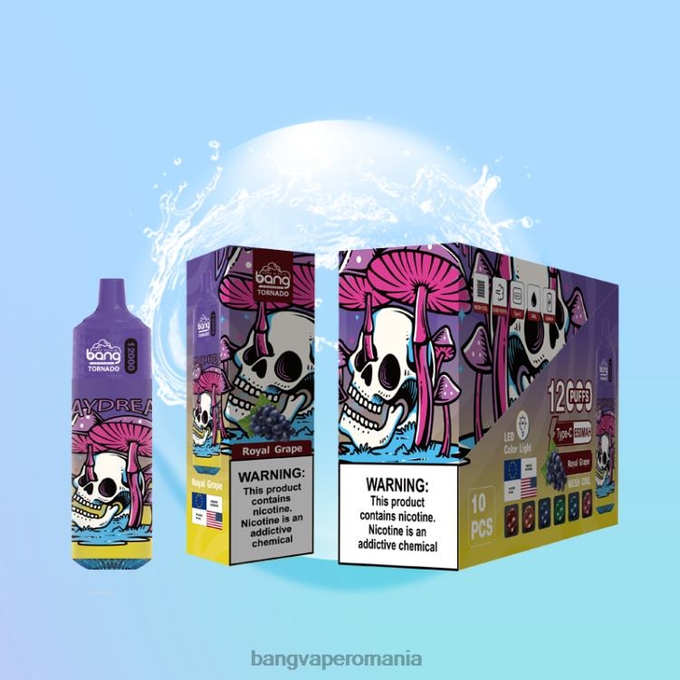 Bang disposable vape flavors - Bang Vape Tornado 12000 de puf-uri cu led și bobină de plasă de unică folosință 0JDXV4