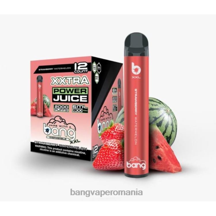 Bang disposable vape flavors - Bang Vape XXL 2000 de pufuri pepene verde de căpșuni 0JDXV24