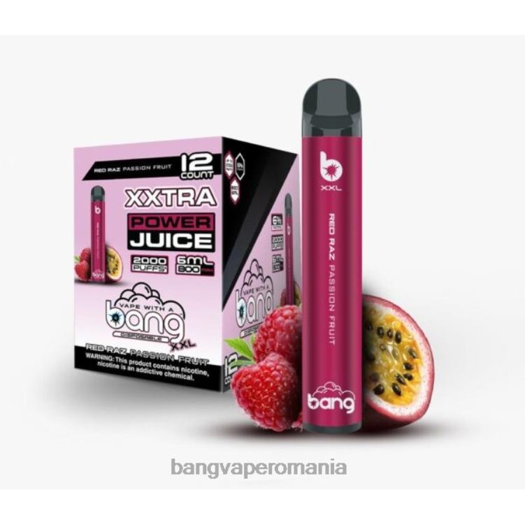 Bape Vape Bucharest - Bang Vape XXL 2000 de pufuri fructul pasiunii raz roșu 0JDXV22