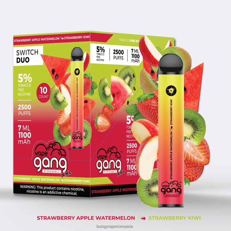 Bang disposable vape review - Vape Gang Switch Duo 2 arome (cutie de 10) capsuni mere pepene verde - capsuni kiwi 0JDXV45