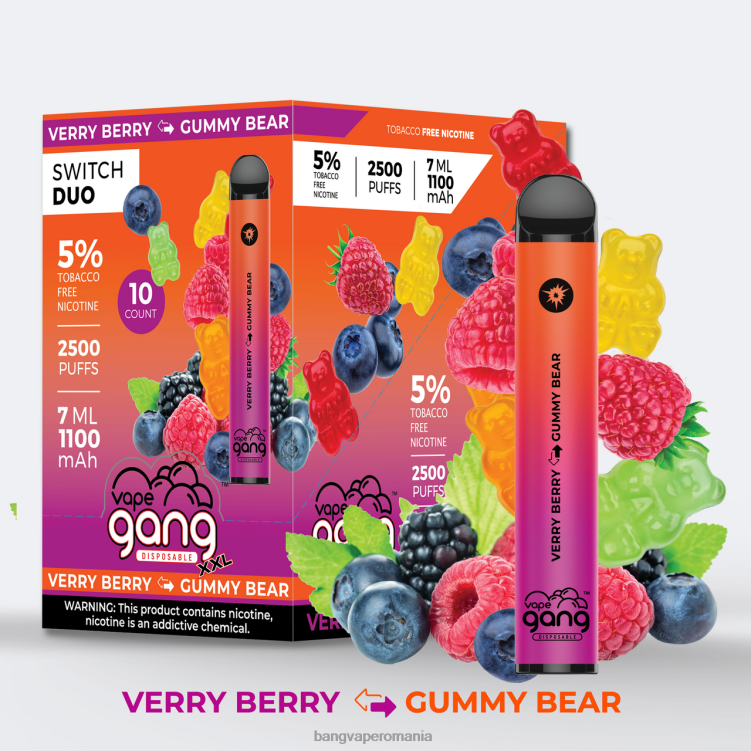 Vape Gang flavors - Vape Gang Switch Duo 2 arome (cutie de 10) aloe strawberry - capsuni mango 0JDXV38