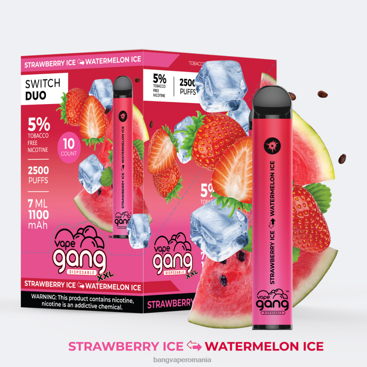 Vape Gang flavors - Vape Gang Switch Duo 2 arome (cutie de 10) aloe strawberry - capsuni mango 0JDXV38